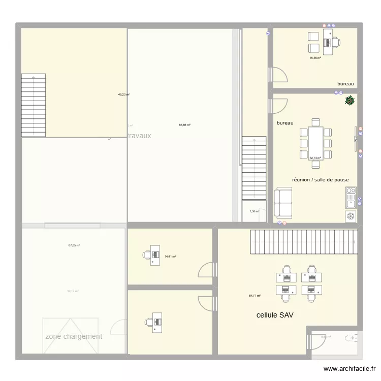 conflans travaux / sav 3. Plan de 15 Pièces et 624 m² conflans travaux / sav 3. Plan de 15 Pièces et 624 m²