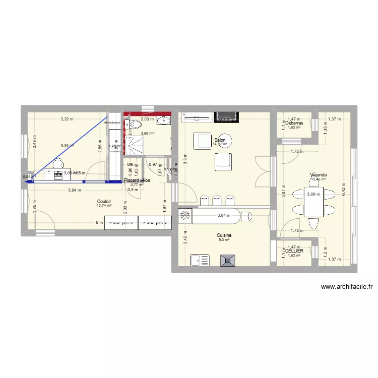 CABRERA RDC renov&eacute;. Plan de 