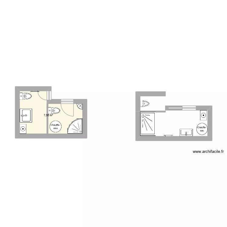 De Caldas. Plan de 1 et 8 m² De Caldas. Plan de 1 et 8 m²