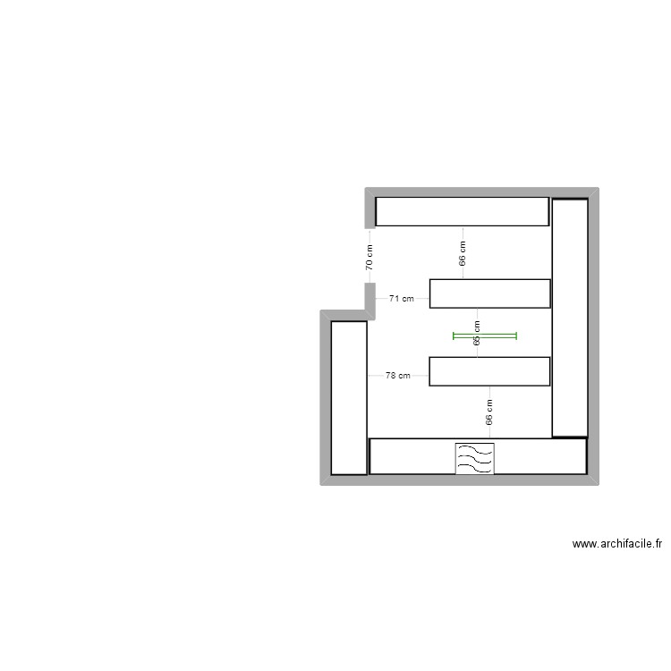 flaine rayonnage. Plan de 0 pièce et 0 m2