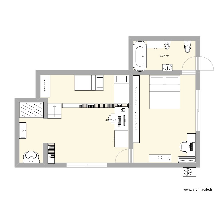 Totalité . Plan de 0 pièce et 0 m2