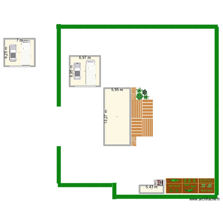 plan garage 2. Plan de 0 pièce et 0 m2