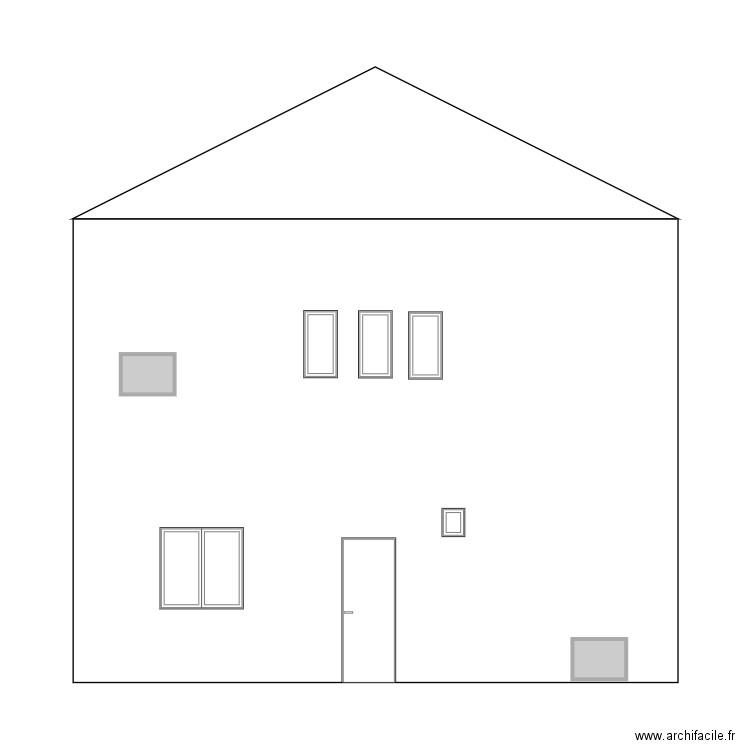 DPC04 Façade OUEST. Plan de 0 pièce et 0 m2