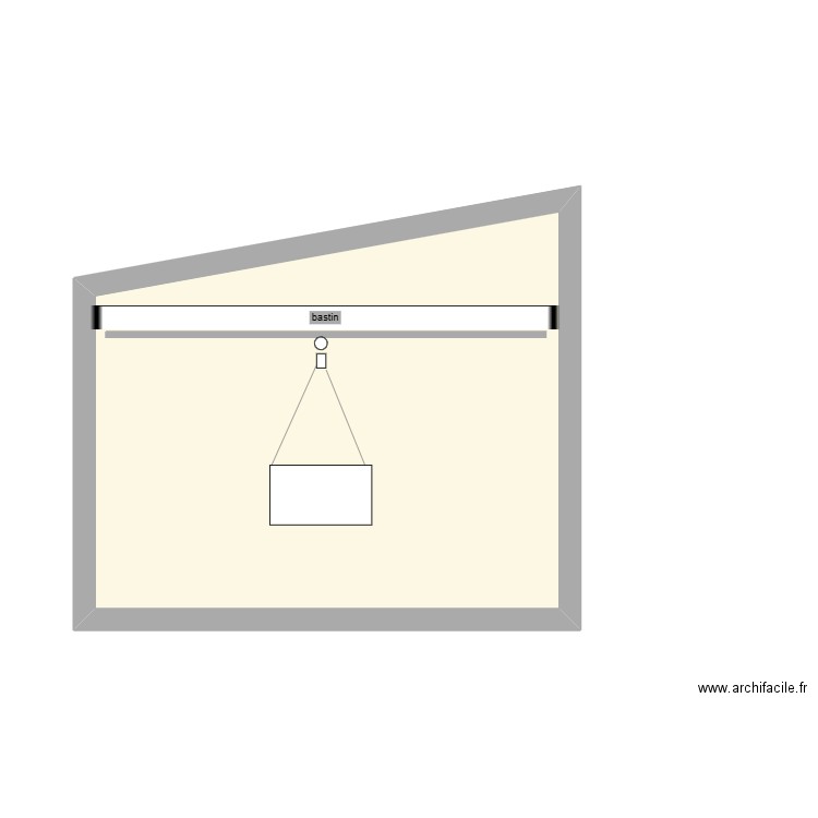 jument  renaud. Plan de 1 pièce et 23 m2