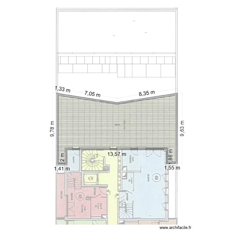 terrasse pantin. Plan de 