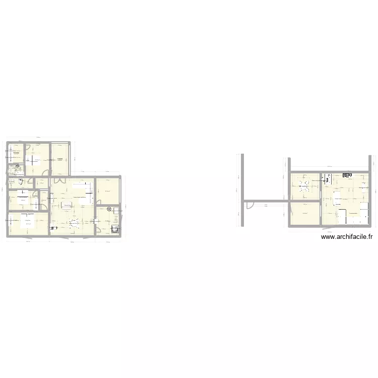 MAISON 2. Plan de 21 et 198 m² MAISON 2. Plan de 21 et 198 m²