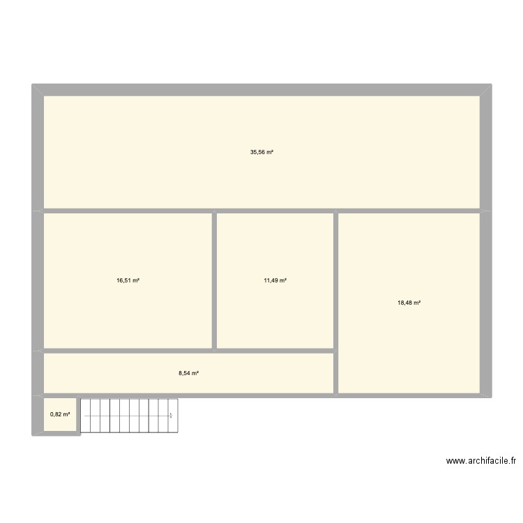 Aménagement OCTOPUS Mérignac V1. Plan de 6 pièces et 91 m2