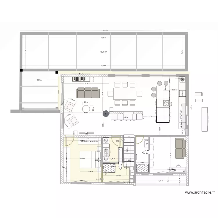 7 travail Obernai modifié Geoffrey retravaillé arlette. Plan de 2 Pièces et 76 m² 7 travail Obernai modifié Geoffrey retravaillé arlette. Plan de 2 Pièces et 76 m²