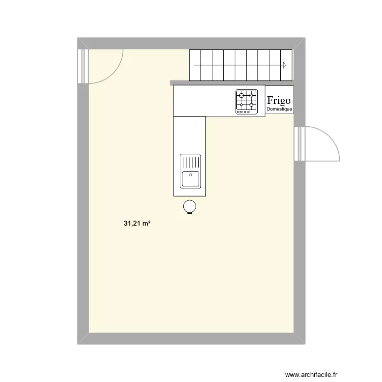 HACCP. Plan de 1  et 31 m²