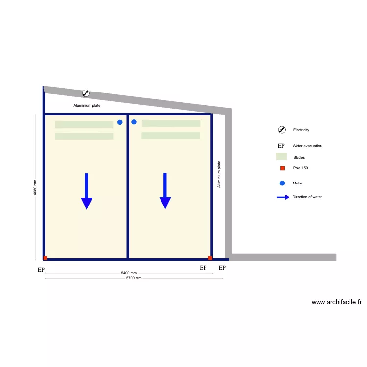 Steenvoorden 1. Plan de 2 Pièces et 24 m²