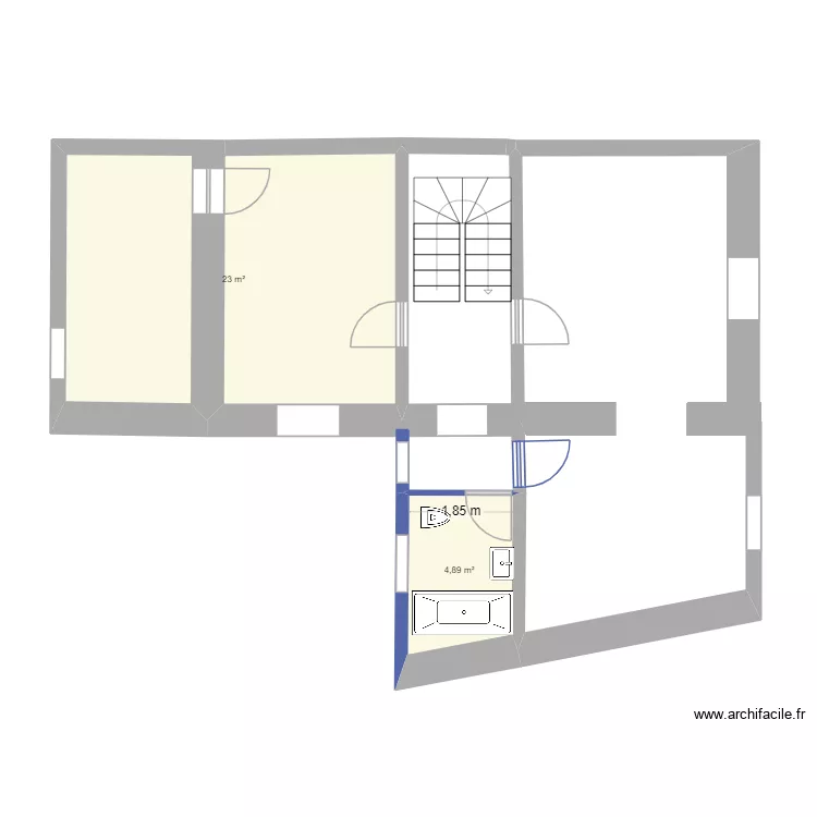 2 étage. Plan de 2 et 28 m² 2 étage. Plan de 2 et 28 m²