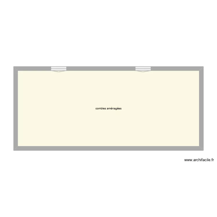 MATHIEU combles état initial. Plan de 1 et 56 m² MATHIEU combles état initial. Plan de 1 et 56 m²