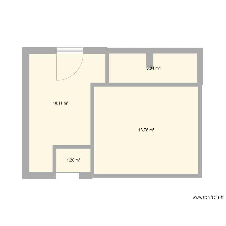 plan 2. Plan de 4 pièces et 29 m2