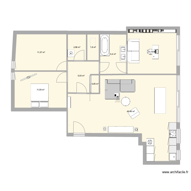 APPART 2. Plan de 0 pièce et 0 m2