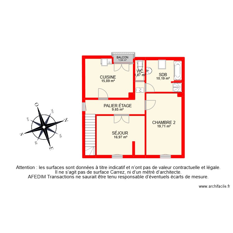BI 31404. Plan de 16 pièces et 158 m2