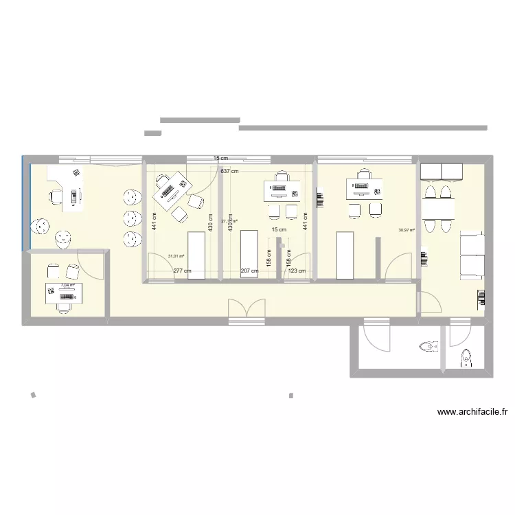 Bureau Steph 2. Plan de 