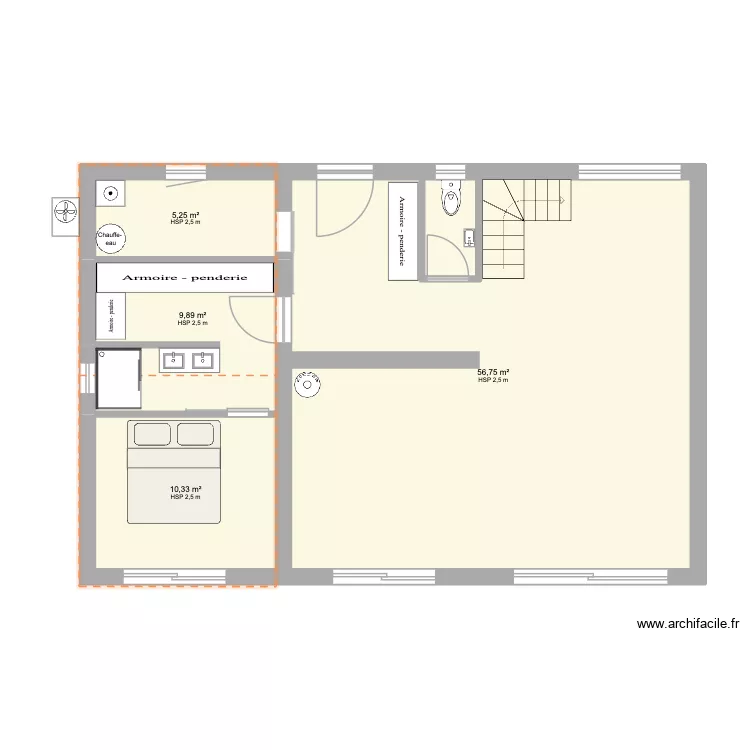 BASE TERNAY V2. Plan de 10  et 138 m²