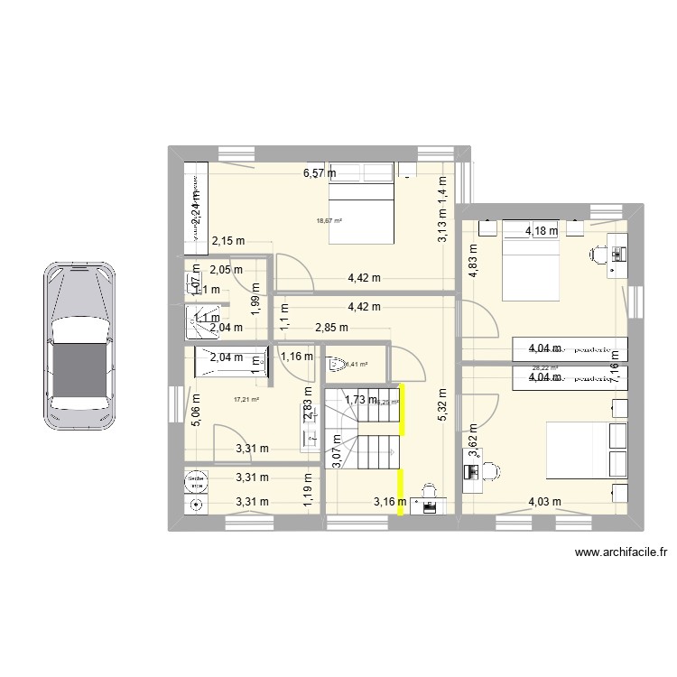 Eco16Etage01. Plan de 0 pièce et 0 m2