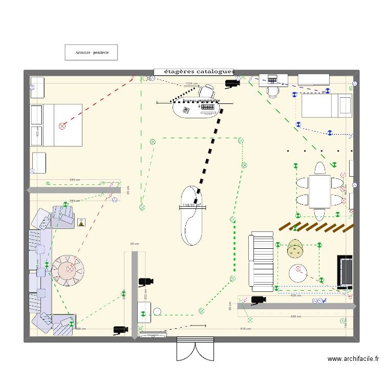 Magasin3. Plan de 1 pièce et 119 m2