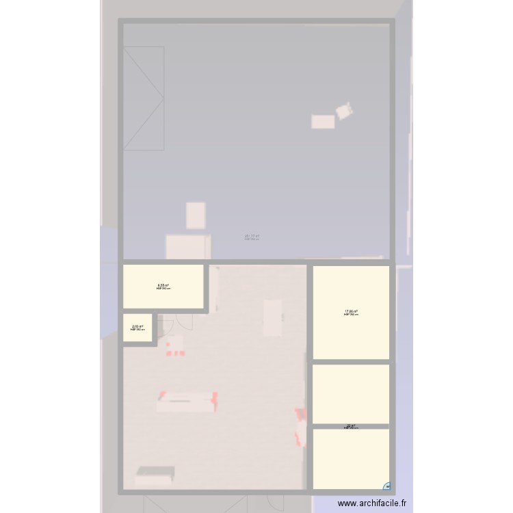 mare. Plan de 8 pièces et 334 m2