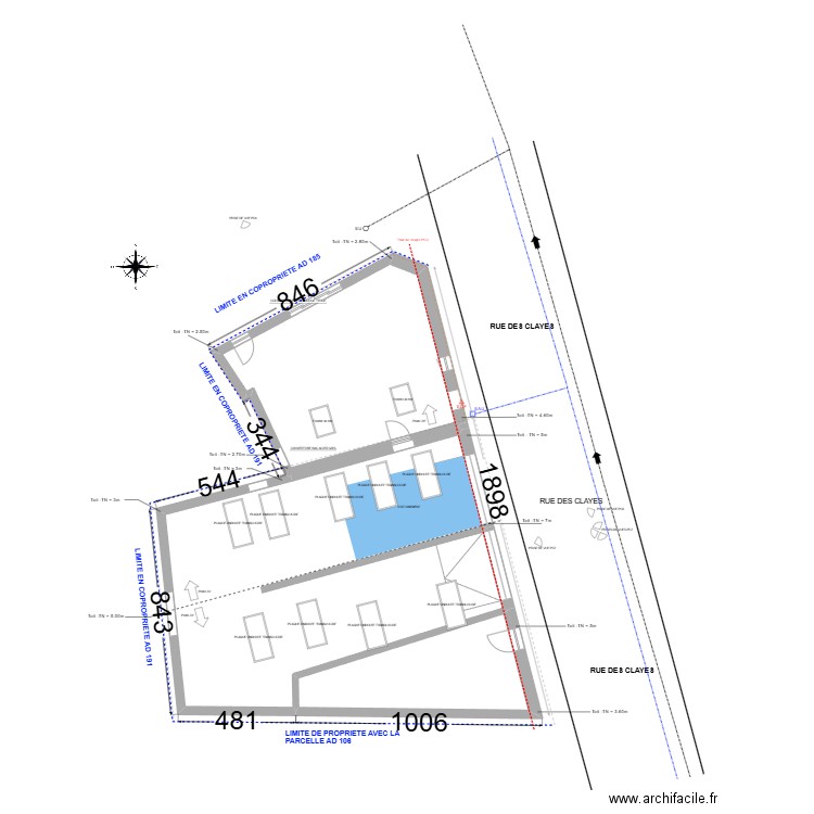 plan de masse TOITURE APRES V4. Plan de 0 pièce et 0 m2