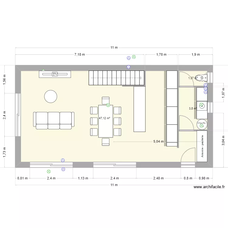 Plan. Plan de 9 Pièces et 106 m² Plan. Plan de 9 Pièces et 106 m²