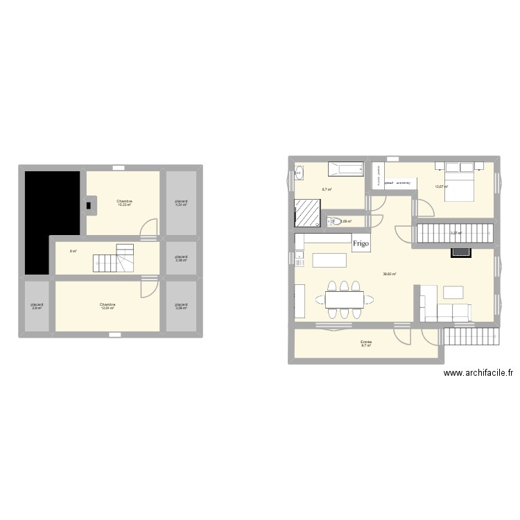RENOVER. Plan de 15 pièces et 130 m2