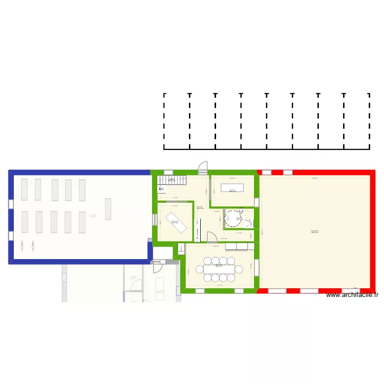 Cabinet existant + extension raisonnable. Plan de Cabinet existant + extension raisonnable. Plan de