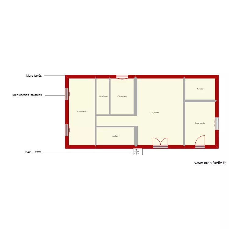 quinnesiere biras &eacute;tape 2 rdc. Plan de 