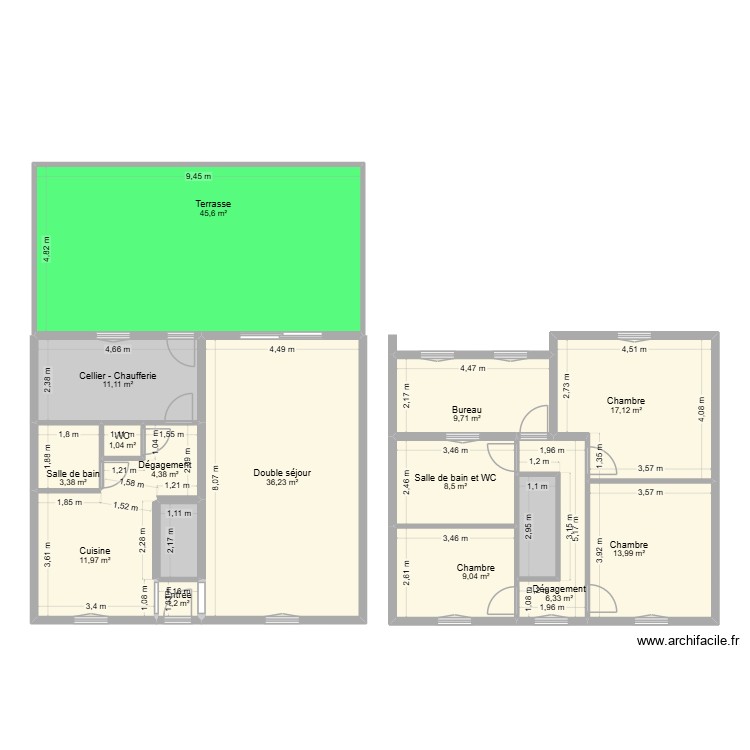 BERNARD Kevin et Aurore. Plan de 0 pièce et 0 m2