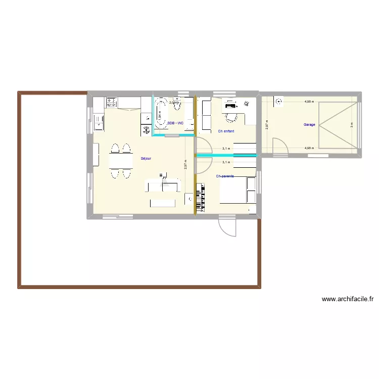 MOB Plan de niveau. Plan de 