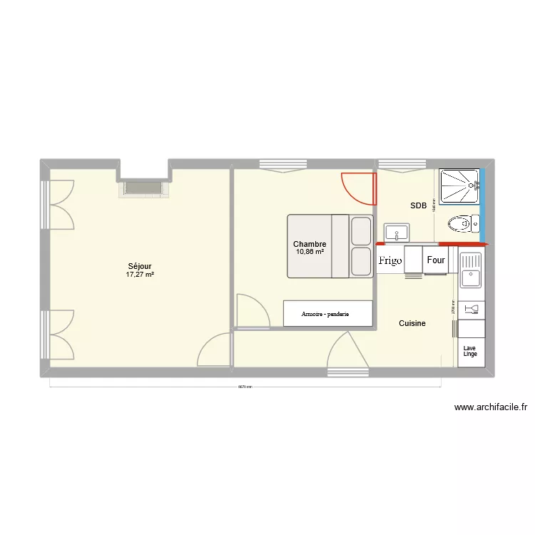 14 Victor Micholet Cuisine avec Lave linge. Plan de 4 Pièces et 41 m² 14 Victor Micholet Cuisine avec Lave linge. Plan de 4 Pièces et 41 m²