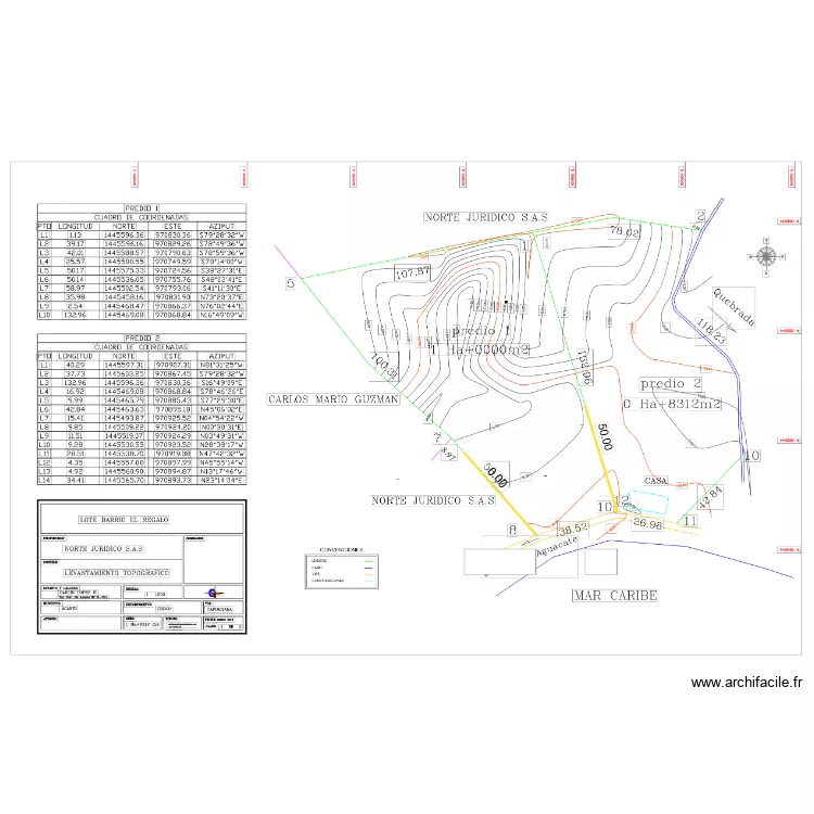 plan implantation caba&ntilde;as. Plan de 