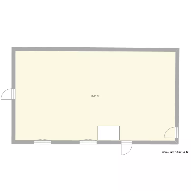 Travaille de co inter. Plan de 1  et 79 m²