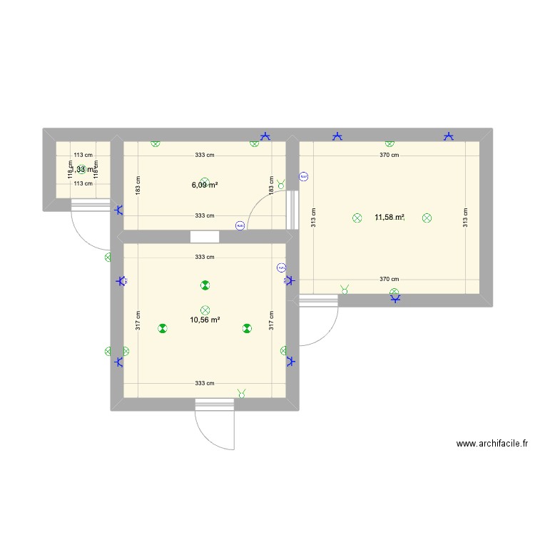Studio Tropicana. Plan de 0 pièce et 0 m2
