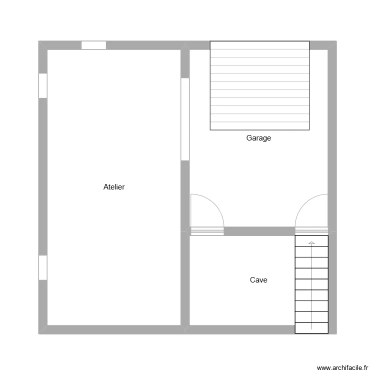 sous sol gaillard. Plan de 