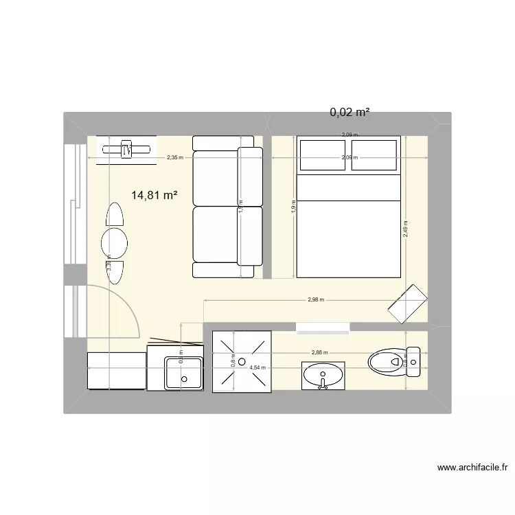 Am&eacute;nagement garage 1. Plan de 