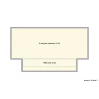 rectangulaire avec escalier ext&eacute;rieur