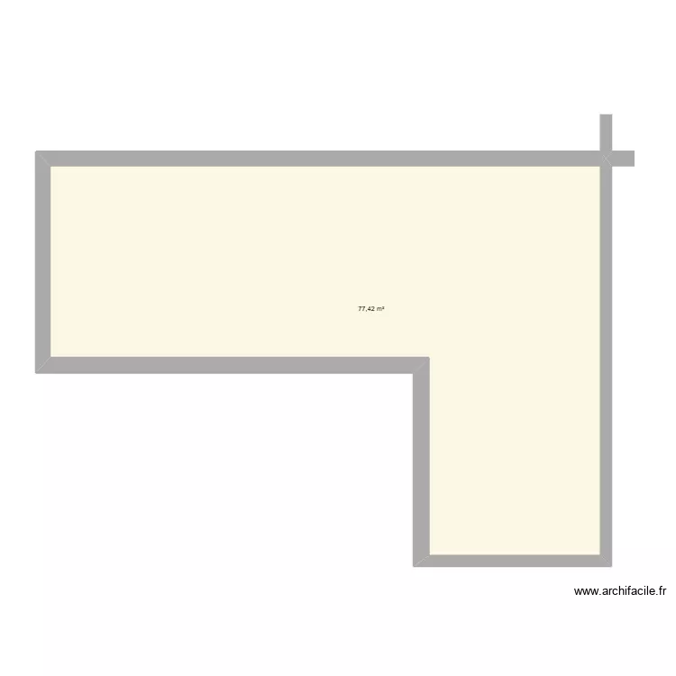 plan 1. Plan de 1 Pièce et 77 m² plan 1. Plan de 1 Pièce et 77 m²