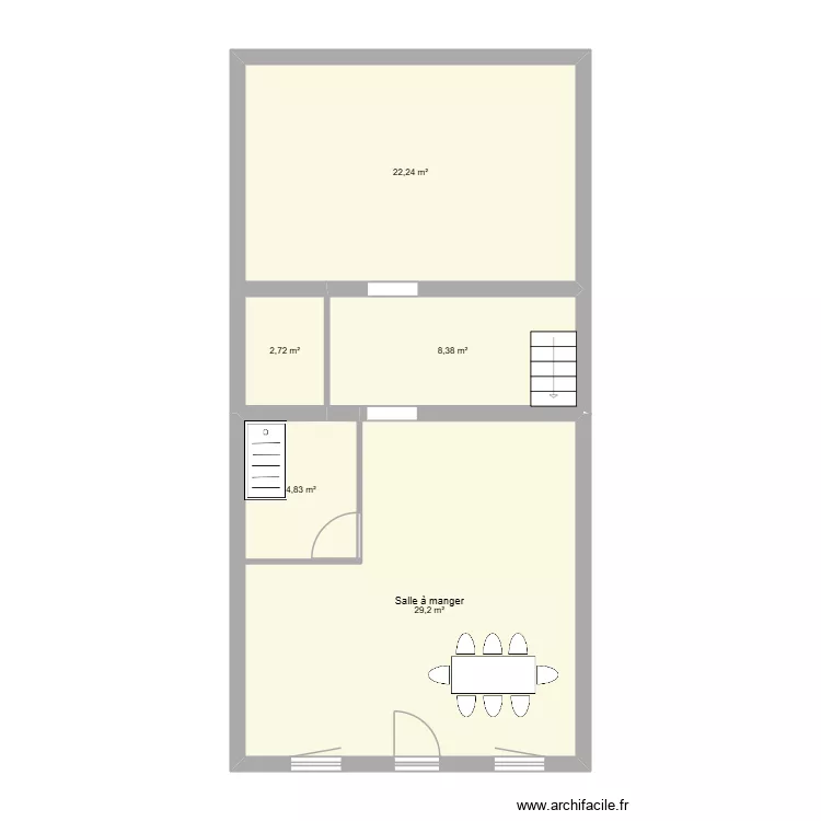 Voves. Plan de 5 et 67 m² Voves. Plan de 5 et 67 m²