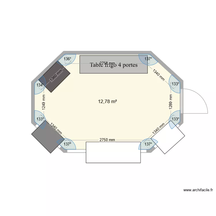 KIOSKE MONTPARNASSE. Plan de 