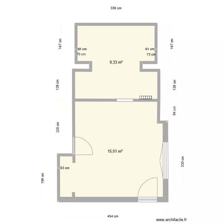 Labrot chambre solyne et mayann. Plan de 2 et 24 m² Labrot chambre solyne et mayann. Plan de 2 et 24 m²