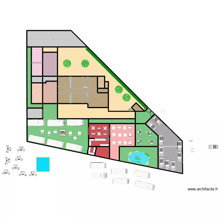 BROCANTE 0611C. Plan de 