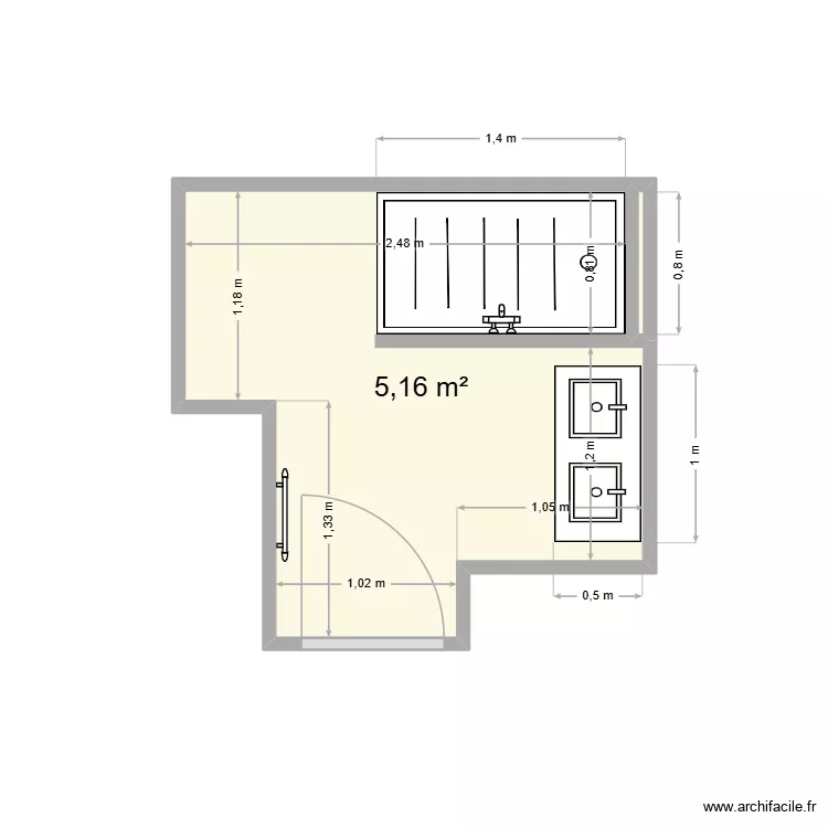Desvergnes 2. Plan de 2 Pièces et 5 m² Desvergnes 2. Plan de 2 Pièces et 5 m²