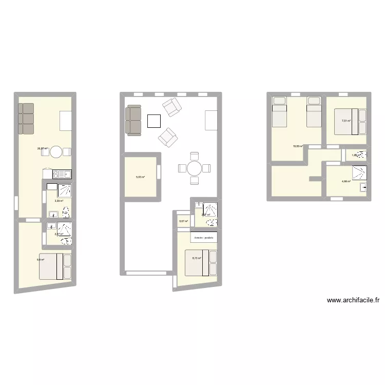 LeRayCC3. Plan de 12 Pièces et 84 m² LeRayCC3. Plan de 12 Pièces et 84 m²