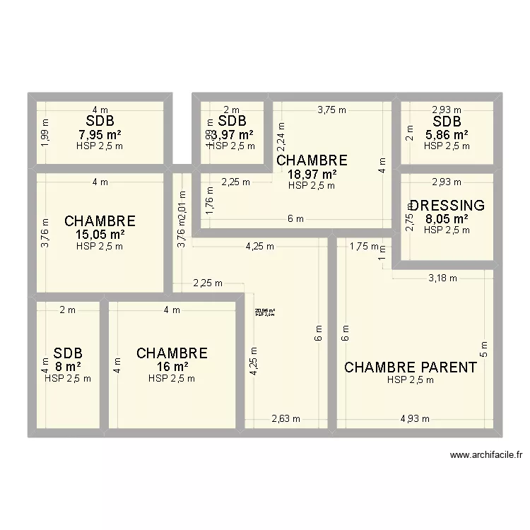 PUISSANCE 15. Plan de 10 et 131 m² PUISSANCE 15. Plan de 10 et 131 m²