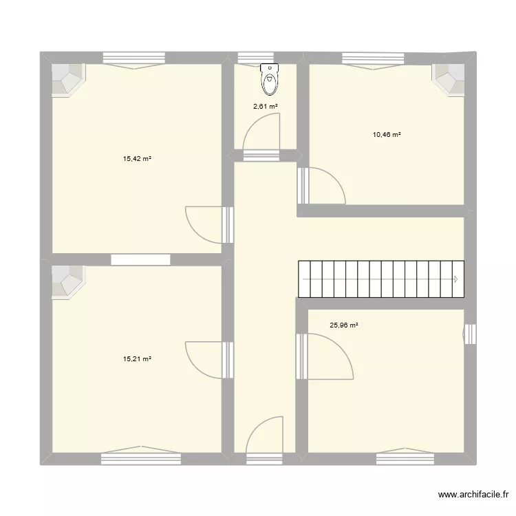 17 pasteur. Plan de 5  et 70 m²
