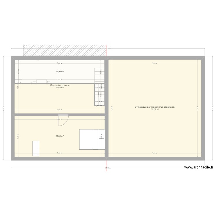 T3 duplex Labastidette. Plan de 11 pièces et 246 m2