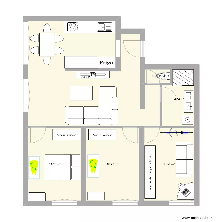 Appart tram calypso 14etage. Plan de Appart tram calypso 14etage. Plan de