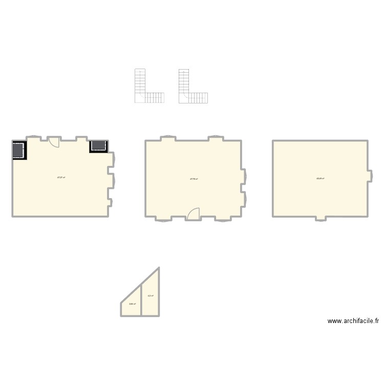 maison. Plan de 5 pièces et 147 m2